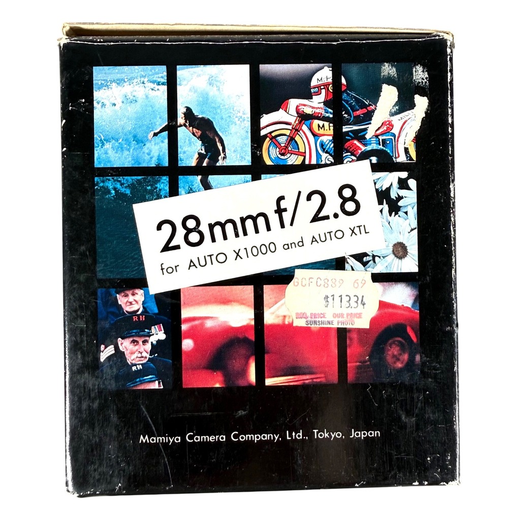 Mamiya Sekor ES Auto Lens M42 Mount Vintage Japan Film Photography Original Box